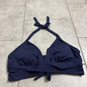 Navy Blue Halter Bikini Top from target